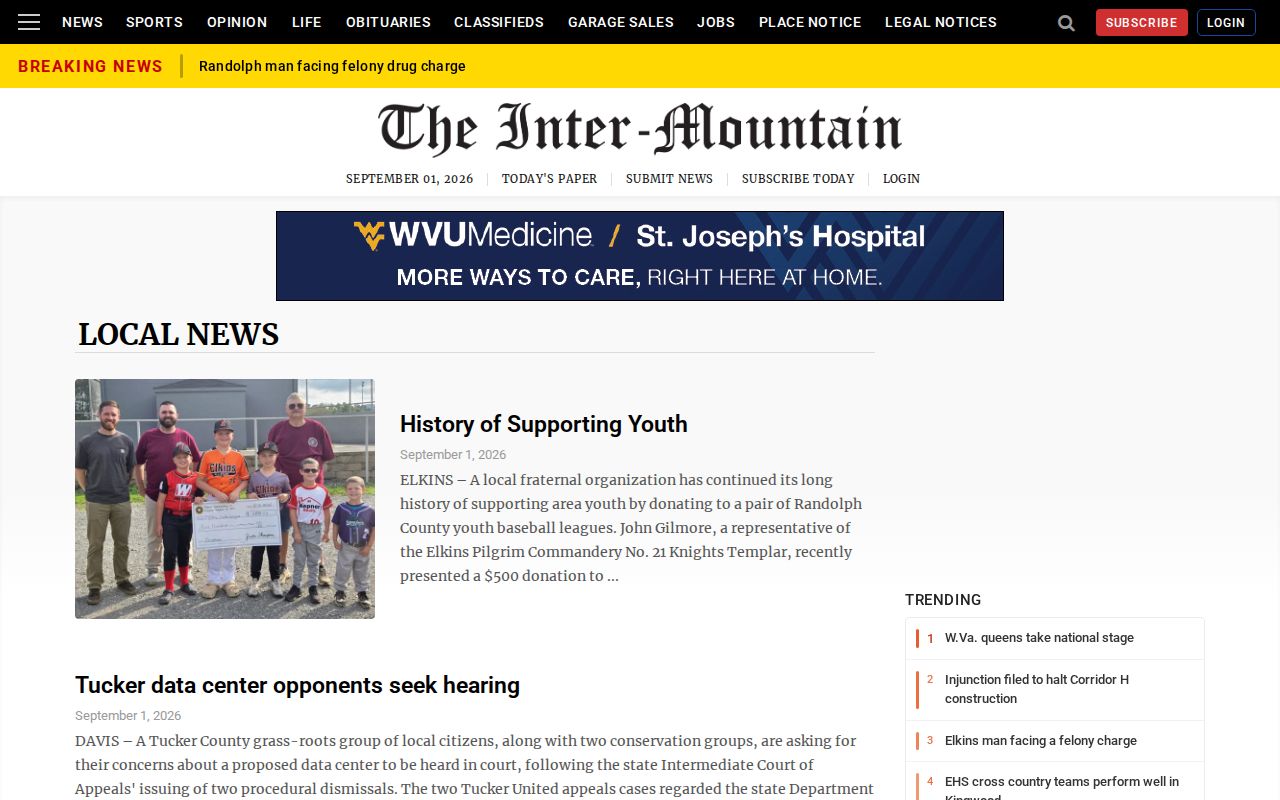 Randolph County arrest news and court coverage in The Inter-Mountain local news section